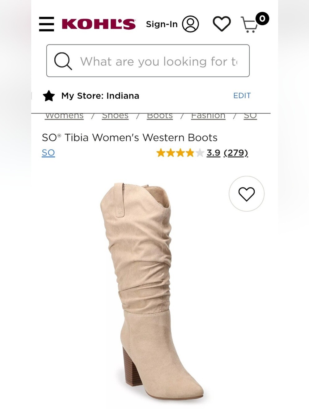 SO Tibia Women's Western Boots